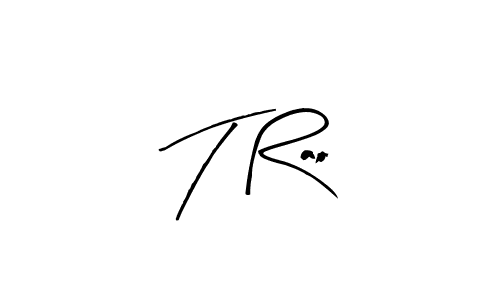 Design your own signature with our free online signature maker. With this signature software, you can create a handwritten (Arty Signature) signature for name T Rao. T Rao signature style 8 images and pictures png
