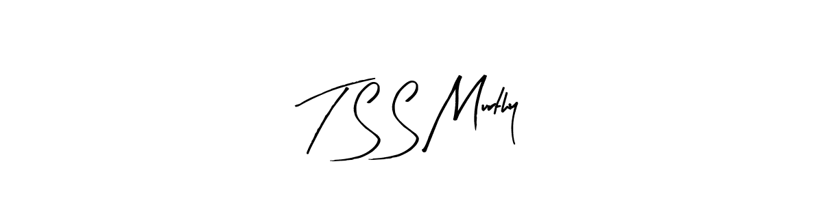 How to make T S S Murthy signature? Arty Signature is a professional autograph style. Create handwritten signature for T S S Murthy name. T S S Murthy signature style 8 images and pictures png