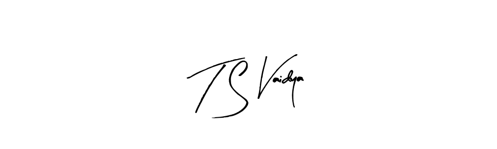 How to make T S Vaidya name signature. Use Arty Signature style for creating short signs online. This is the latest handwritten sign. T S Vaidya signature style 8 images and pictures png