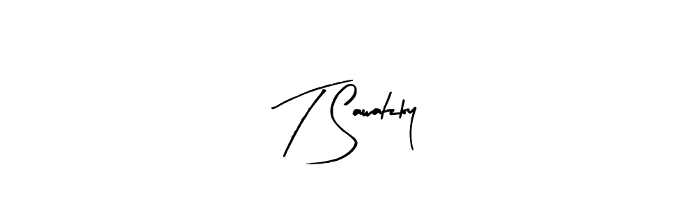 Arty Signature is a professional signature style that is perfect for those who want to add a touch of class to their signature. It is also a great choice for those who want to make their signature more unique. Get T Sawatzky name to fancy signature for free. T Sawatzky signature style 8 images and pictures png