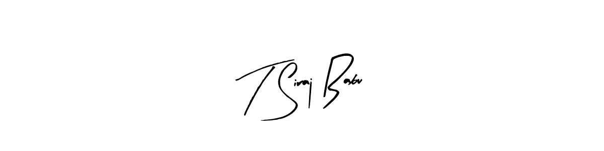 Best and Professional Signature Style for T Siraj Babu. Arty Signature Best Signature Style Collection. T Siraj Babu signature style 8 images and pictures png