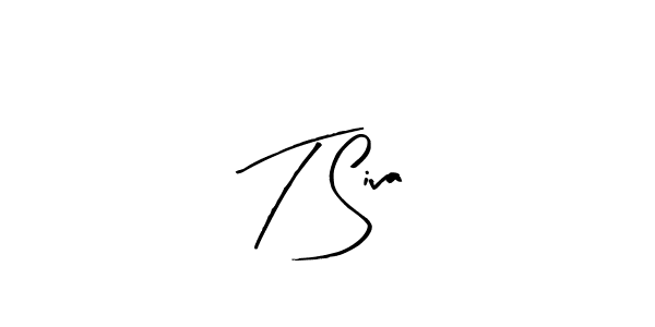 Similarly Arty Signature is the best handwritten signature design. Signature creator online .You can use it as an online autograph creator for name T Siva. T Siva signature style 8 images and pictures png