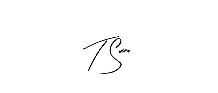 Similarly Arty Signature is the best handwritten signature design. Signature creator online .You can use it as an online autograph creator for name T Srinu. T Srinu signature style 8 images and pictures png