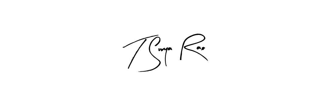 Make a beautiful signature design for name T Surya Rao. Use this online signature maker to create a handwritten signature for free. T Surya Rao signature style 8 images and pictures png