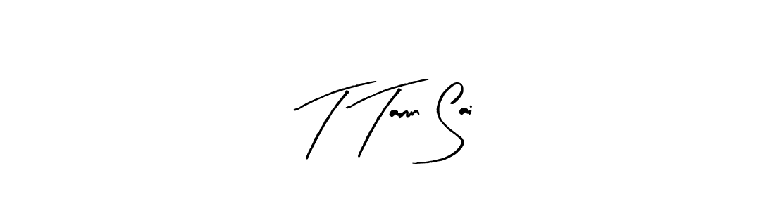 Create a beautiful signature design for name T Tarun Sai. With this signature (Arty Signature) fonts, you can make a handwritten signature for free. T Tarun Sai signature style 8 images and pictures png