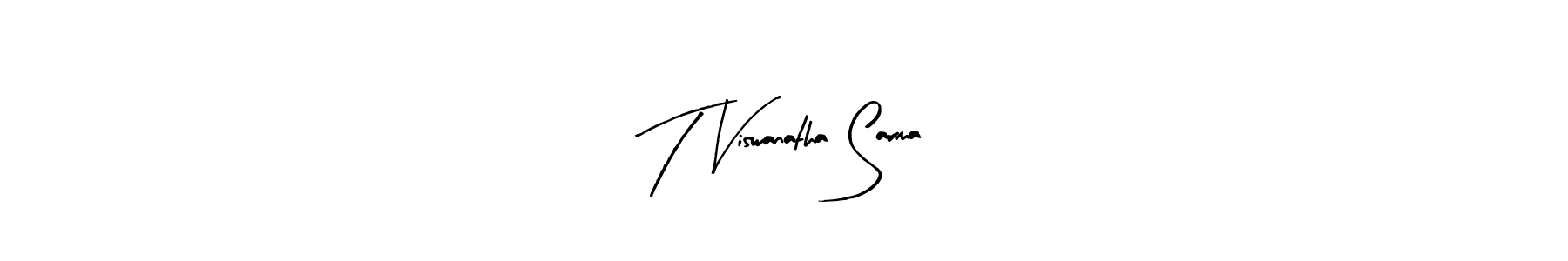 How to make T Viswanatha Sarma signature? Arty Signature is a professional autograph style. Create handwritten signature for T Viswanatha Sarma name. T Viswanatha Sarma signature style 8 images and pictures png