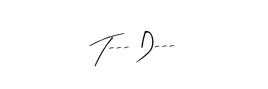 Use a signature maker to create a handwritten signature online. With this signature software, you can design (Arty Signature) your own signature for name T--- D---. T--- D--- signature style 8 images and pictures png