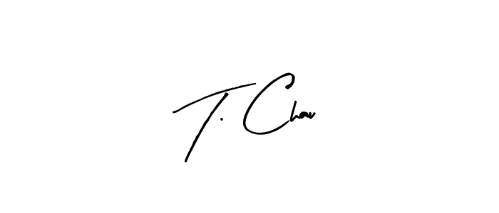 The best way (Arty Signature) to make a short signature is to pick only two or three words in your name. The name T. Chau include a total of six letters. For converting this name. T. Chau signature style 8 images and pictures png