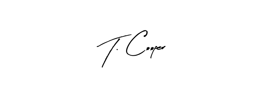 Create a beautiful signature design for name T. Cooper. With this signature (Arty Signature) fonts, you can make a handwritten signature for free. T. Cooper signature style 8 images and pictures png