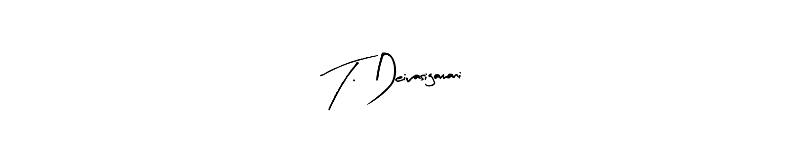 Design your own signature with our free online signature maker. With this signature software, you can create a handwritten (Arty Signature) signature for name T. Deivasigamani. T. Deivasigamani signature style 8 images and pictures png