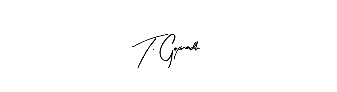 You can use this online signature creator to create a handwritten signature for the name T. Gopinadh. This is the best online autograph maker. T. Gopinadh signature style 8 images and pictures png