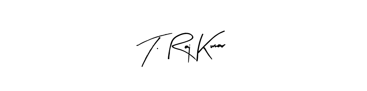 T. Raj Kumar stylish signature style. Best Handwritten Sign (Arty Signature) for my name. Handwritten Signature Collection Ideas for my name T. Raj Kumar. T. Raj Kumar signature style 8 images and pictures png