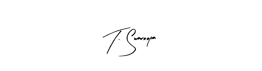 See photos of T. Swaroopa official signature by Spectra . Check more albums & portfolios. Read reviews & check more about Arty Signature font. T. Swaroopa signature style 8 images and pictures png