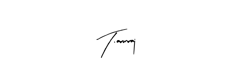 Make a beautiful signature design for name T.arunraj. With this signature (Arty Signature) style, you can create a handwritten signature for free. T.arunraj signature style 8 images and pictures png