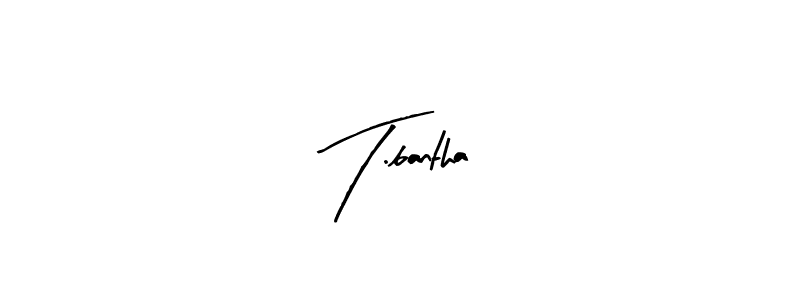 How to make T.bantha signature? Arty Signature is a professional autograph style. Create handwritten signature for T.bantha name. T.bantha signature style 8 images and pictures png