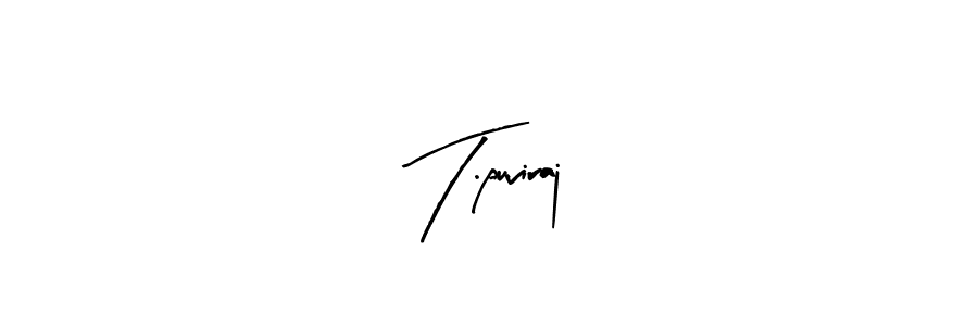 How to make T.puviraj name signature. Use Arty Signature style for creating short signs online. This is the latest handwritten sign. T.puviraj signature style 8 images and pictures png