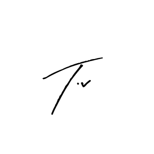 Design your own signature with our free online signature maker. With this signature software, you can create a handwritten (Arty Signature) signature for name T.v. T.v signature style 8 images and pictures png