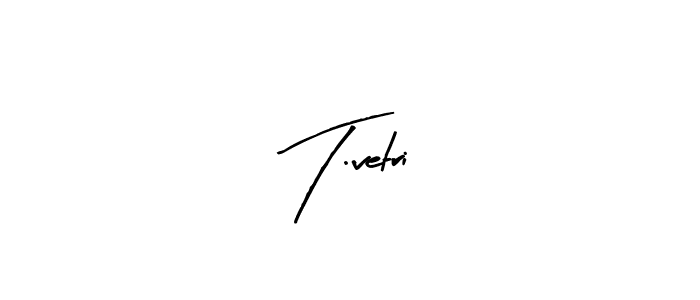 Create a beautiful signature design for name T.vetri. With this signature (Arty Signature) fonts, you can make a handwritten signature for free. T.vetri signature style 8 images and pictures png