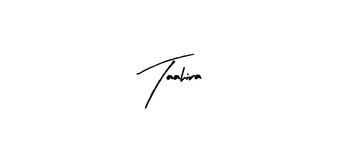 How to make Taahira name signature. Use Arty Signature style for creating short signs online. This is the latest handwritten sign. Taahira signature style 8 images and pictures png