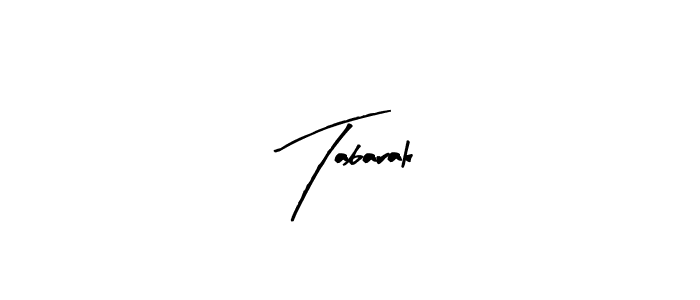 You should practise on your own different ways (Arty Signature) to write your name (Tabarak) in signature. don't let someone else do it for you. Tabarak signature style 8 images and pictures png