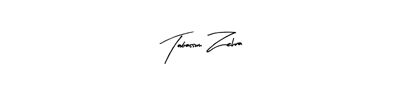 Arty Signature is a professional signature style that is perfect for those who want to add a touch of class to their signature. It is also a great choice for those who want to make their signature more unique. Get Tabassum Zehra name to fancy signature for free. Tabassum Zehra signature style 8 images and pictures png