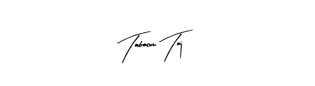 This is the best signature style for the Tabasum Taj name. Also you like these signature font (Arty Signature). Mix name signature. Tabasum Taj signature style 8 images and pictures png