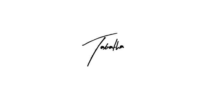 Create a beautiful signature design for name Tabatha. With this signature (Arty Signature) fonts, you can make a handwritten signature for free. Tabatha signature style 8 images and pictures png