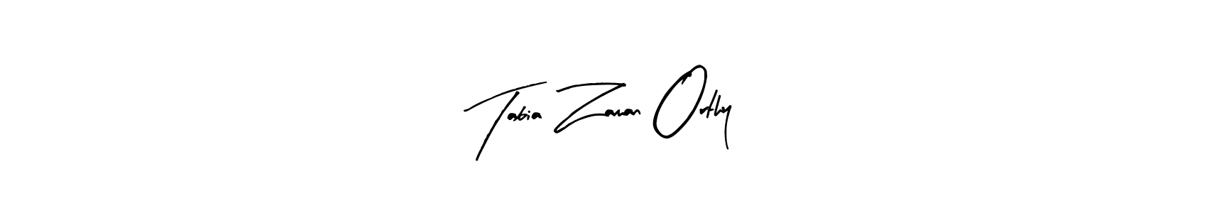 Tabia Zaman Orthy stylish signature style. Best Handwritten Sign (Arty Signature) for my name. Handwritten Signature Collection Ideas for my name Tabia Zaman Orthy. Tabia Zaman Orthy signature style 8 images and pictures png