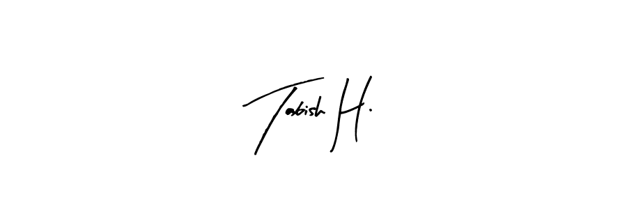 This is the best signature style for the Tabish H. name. Also you like these signature font (Arty Signature). Mix name signature. Tabish H. signature style 8 images and pictures png