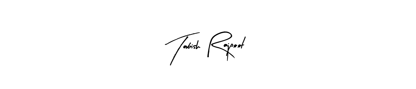Make a beautiful signature design for name Tabish Rajpoot. With this signature (Arty Signature) style, you can create a handwritten signature for free. Tabish Rajpoot signature style 8 images and pictures png