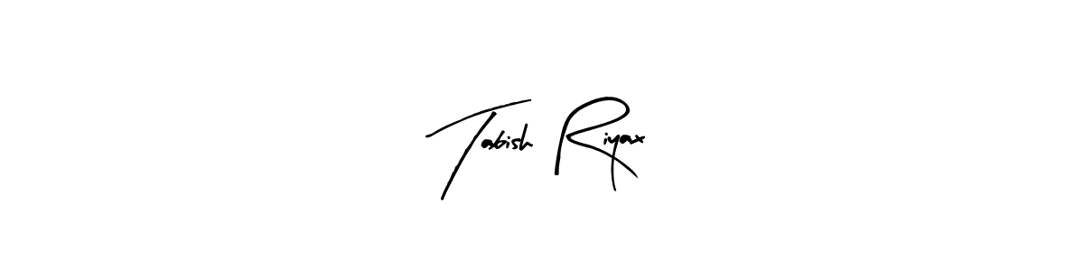 Use a signature maker to create a handwritten signature online. With this signature software, you can design (Arty Signature) your own signature for name Tabish Riyax. Tabish Riyax signature style 8 images and pictures png