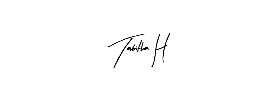 if you are searching for the best signature style for your name Tabitha H. so please give up your signature search. here we have designed multiple signature styles  using Arty Signature. Tabitha H signature style 8 images and pictures png