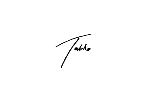 Create a beautiful signature design for name Tablo. With this signature (Arty Signature) fonts, you can make a handwritten signature for free. Tablo signature style 8 images and pictures png