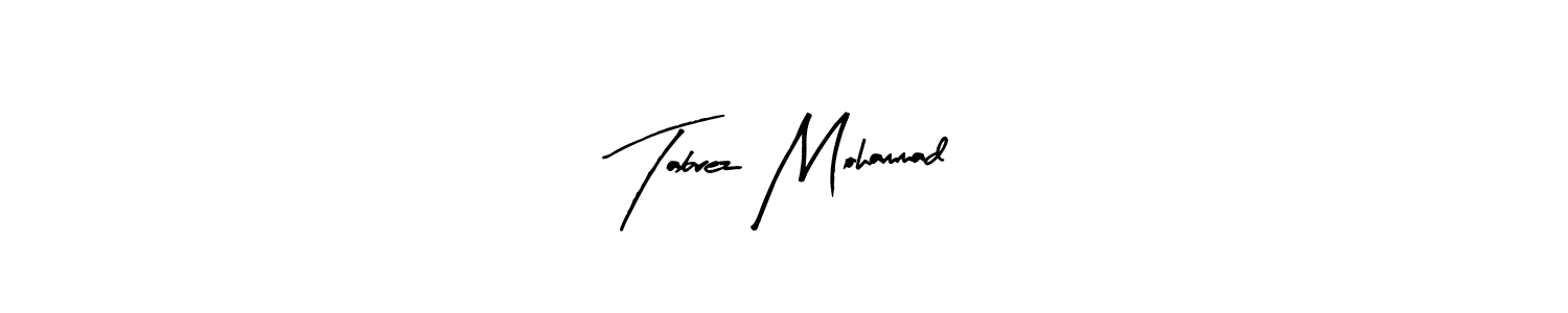 Design your own signature with our free online signature maker. With this signature software, you can create a handwritten (Arty Signature) signature for name Tabrez Mohammad. Tabrez Mohammad signature style 8 images and pictures png