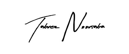 How to make Tabrez Noorsaba name signature. Use Arty Signature style for creating short signs online. This is the latest handwritten sign. Tabrez Noorsaba signature style 8 images and pictures png
