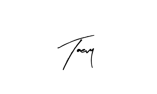 Arty Signature is a professional signature style that is perfect for those who want to add a touch of class to their signature. It is also a great choice for those who want to make their signature more unique. Get Taevy name to fancy signature for free. Taevy signature style 8 images and pictures png