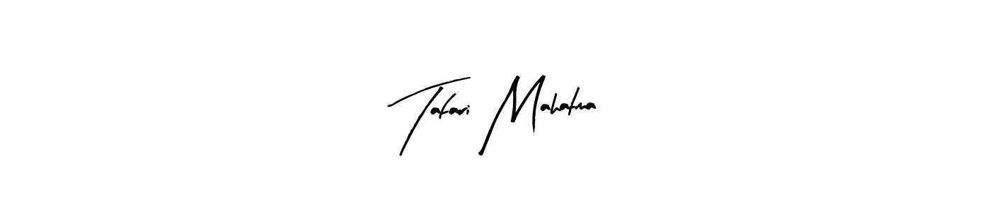 You should practise on your own different ways (Arty Signature) to write your name (Tafari Mahatma) in signature. don't let someone else do it for you. Tafari Mahatma signature style 8 images and pictures png