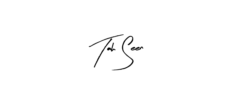 Design your own signature with our free online signature maker. With this signature software, you can create a handwritten (Arty Signature) signature for name Tah Seen. Tah Seen signature style 8 images and pictures png