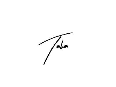 The best way (Arty Signature) to make a short signature is to pick only two or three words in your name. The name Taha include a total of six letters. For converting this name. Taha signature style 8 images and pictures png