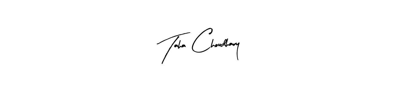 Taha Choudhary stylish signature style. Best Handwritten Sign (Arty Signature) for my name. Handwritten Signature Collection Ideas for my name Taha Choudhary. Taha Choudhary signature style 8 images and pictures png