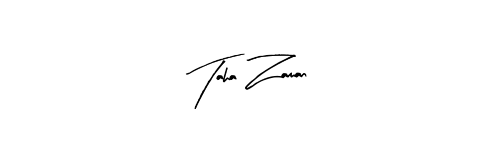 How to make Taha Zaman name signature. Use Arty Signature style for creating short signs online. This is the latest handwritten sign. Taha Zaman signature style 8 images and pictures png