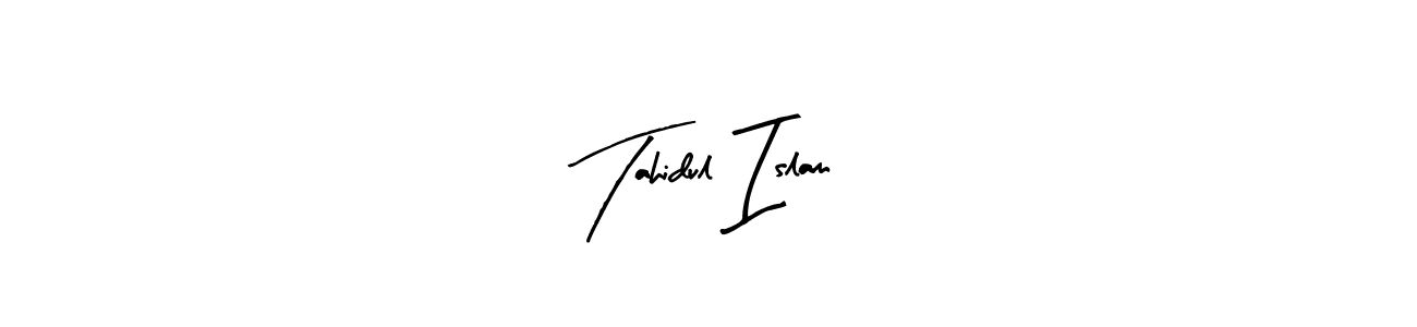 Create a beautiful signature design for name Tahidul Islam. With this signature (Arty Signature) fonts, you can make a handwritten signature for free. Tahidul Islam signature style 8 images and pictures png