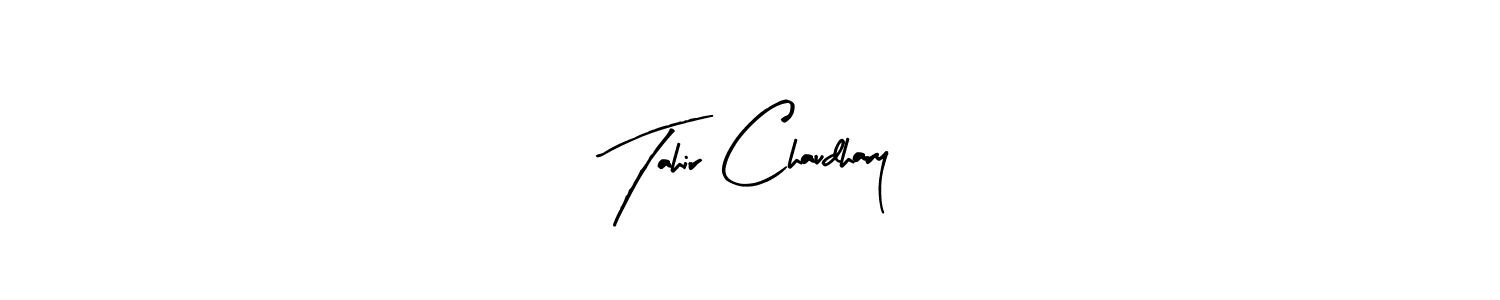 Use a signature maker to create a handwritten signature online. With this signature software, you can design (Arty Signature) your own signature for name Tahir Chaudhary. Tahir Chaudhary signature style 8 images and pictures png