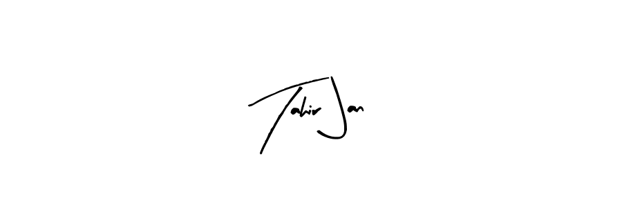 Design your own signature with our free online signature maker. With this signature software, you can create a handwritten (Arty Signature) signature for name Tahir Jan. Tahir Jan signature style 8 images and pictures png