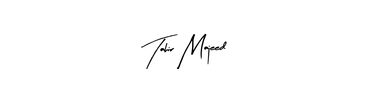 if you are searching for the best signature style for your name Tahir Majeed. so please give up your signature search. here we have designed multiple signature styles  using Arty Signature. Tahir Majeed signature style 8 images and pictures png