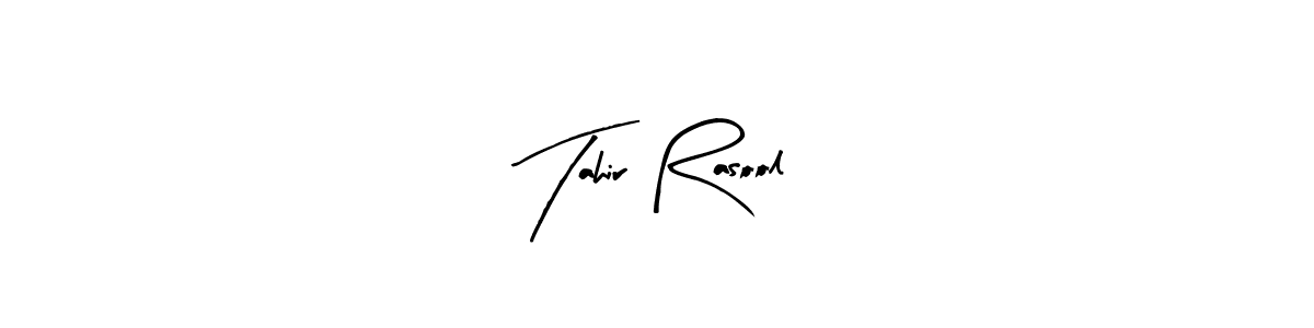 Also You can easily find your signature by using the search form. We will create Tahir Rasool name handwritten signature images for you free of cost using Arty Signature sign style. Tahir Rasool signature style 8 images and pictures png