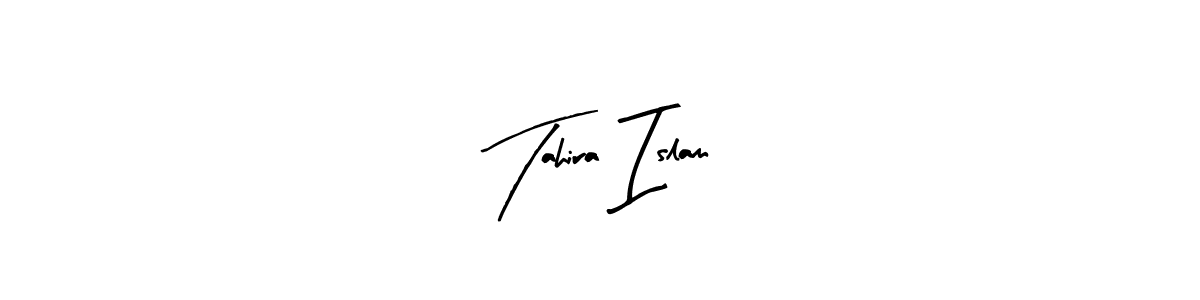Make a beautiful signature design for name Tahira Islam. With this signature (Arty Signature) style, you can create a handwritten signature for free. Tahira Islam signature style 8 images and pictures png