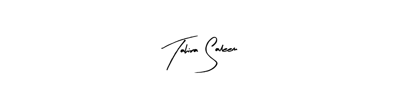 How to make Tahira Saleem signature? Arty Signature is a professional autograph style. Create handwritten signature for Tahira Saleem name. Tahira Saleem signature style 8 images and pictures png