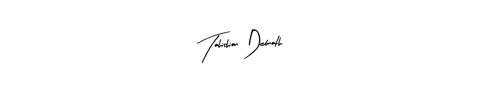 Make a short Tahishian Debnath signature style. Manage your documents anywhere anytime using Arty Signature. Create and add eSignatures, submit forms, share and send files easily. Tahishian Debnath signature style 8 images and pictures png