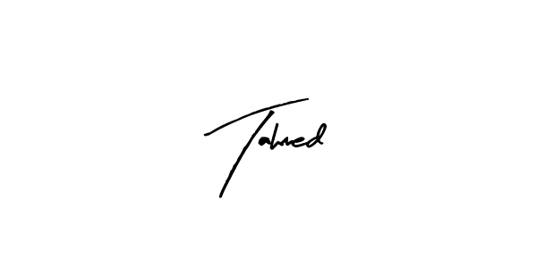 Make a beautiful signature design for name Tahmed. With this signature (Arty Signature) style, you can create a handwritten signature for free. Tahmed signature style 8 images and pictures png